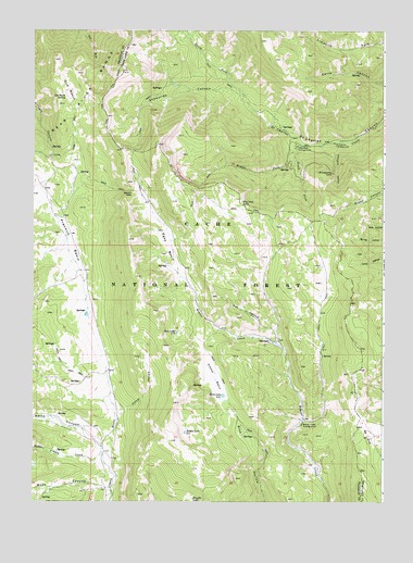 Egan Basin, ID USGS Topographic Map