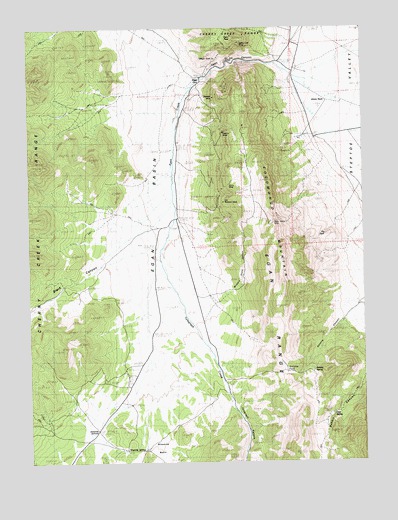 Egan Canyon, NV USGS Topographic Map