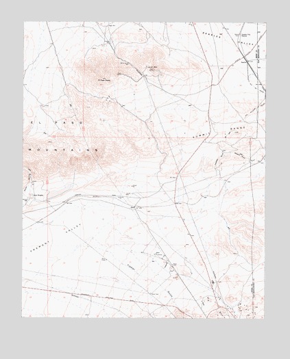 El Paso Peaks, CA Topographic Map - TopoQuest