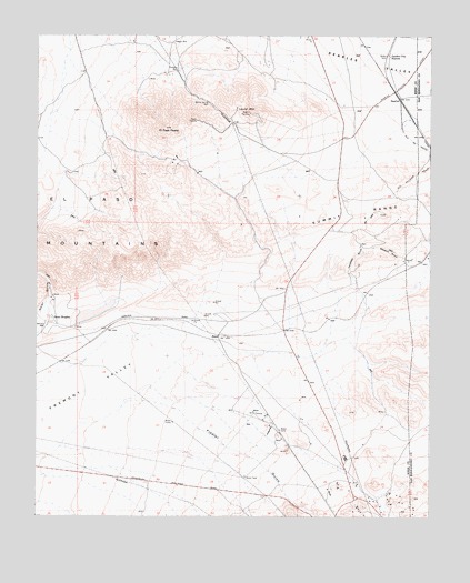 El Paso Peaks, CA USGS Topographic Map