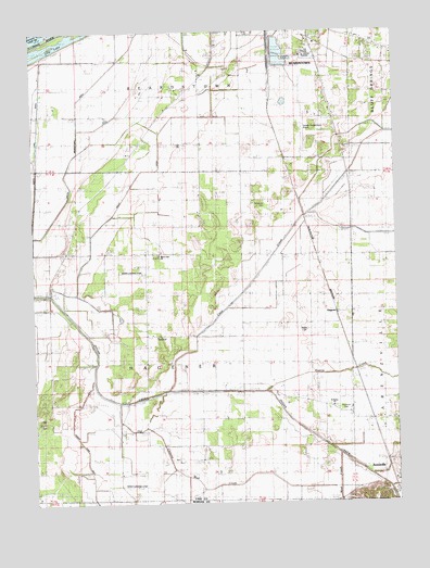 Arenzville West, IL USGS Topographic Map