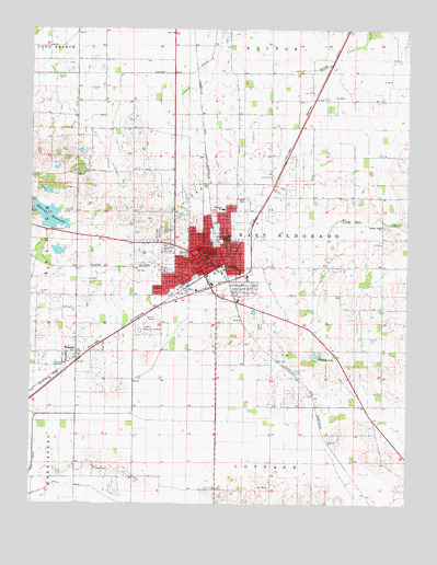 Eldorado, IL USGS Topographic Map