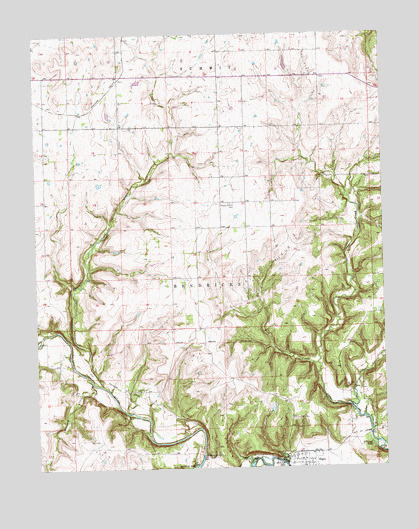 Elgin, KS USGS Topographic Map