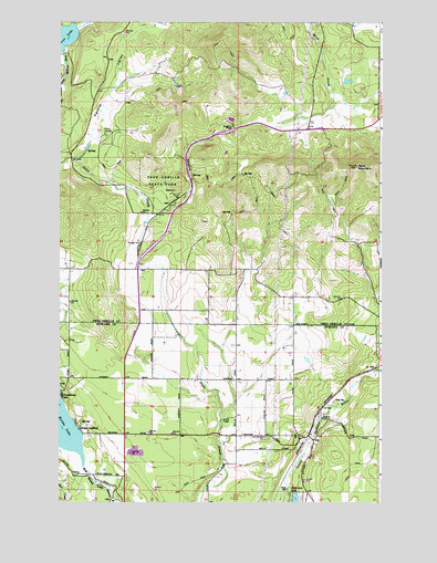 Elk, WA USGS Topographic Map
