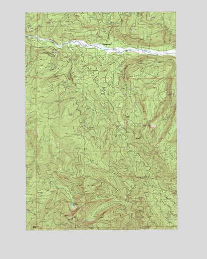 Elk Mountain, WA USGS Topographic Map