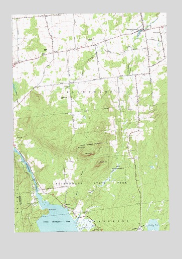 Ellenburg Center, NY USGS Topographic Map