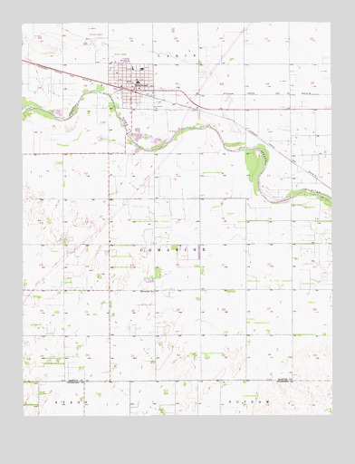 Ellinwood, KS USGS Topographic Map