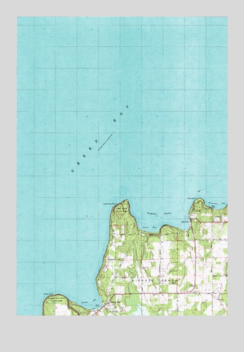 Ellison Bay, WI USGS Topographic Map