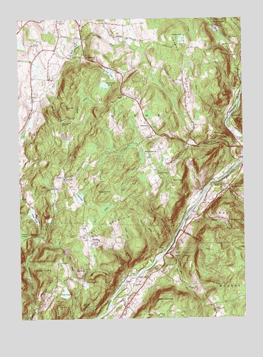 Ellsworth, CT USGS Topographic Map