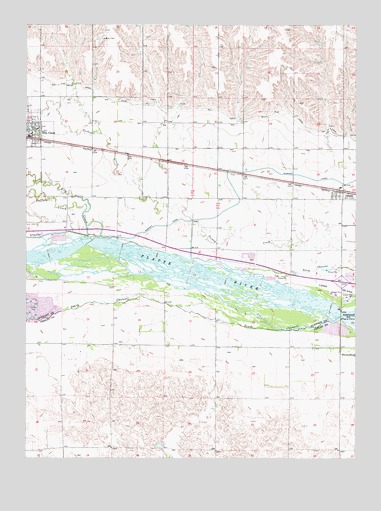 Elm Creek East, NE USGS Topographic Map