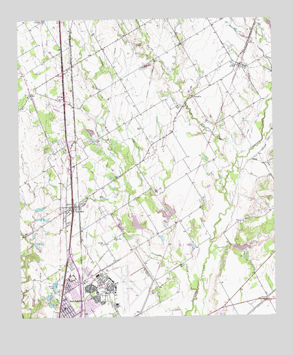 Elm Mott, TX USGS Topographic Map