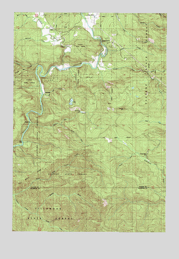 Elsie, OR USGS Topographic Map