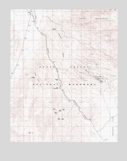 Emigrant Canyon, CA USGS Topographic Map