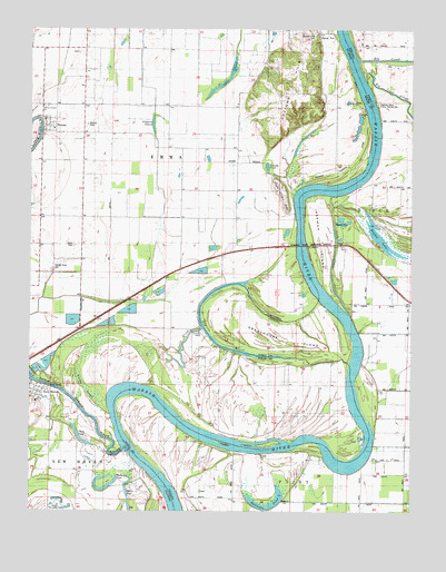 Emma, IL USGS Topographic Map