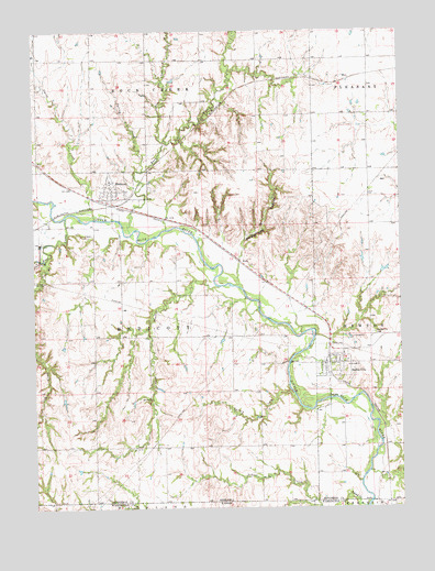 Endicott, NE USGS Topographic Map