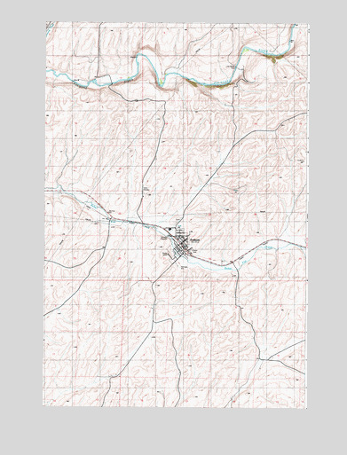Endicott, WA USGS Topographic Map