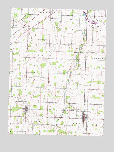 Arlington, OH USGS Topographic Map