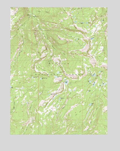 Erickson Basin, UT USGS Topographic Map