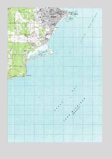 Escanaba, MI USGS Topographic Map
