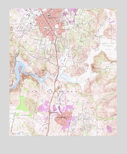 Escondido, CA USGS Topographic Map