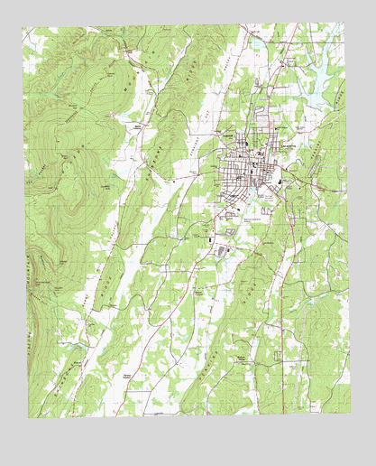 LaFayette, GA USGS Topographic Map