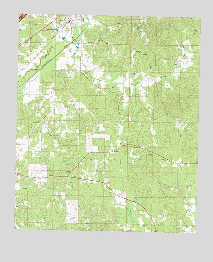 Ethel South, MS USGS Topographic Map