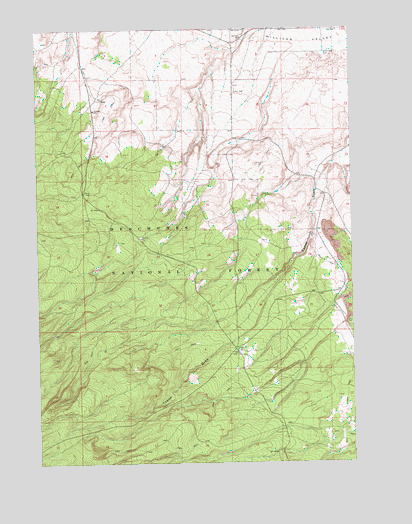 Evans Well, OR USGS Topographic Map