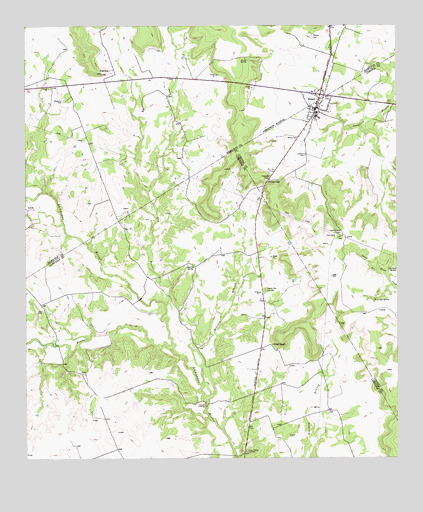 Evant, TX USGS Topographic Map