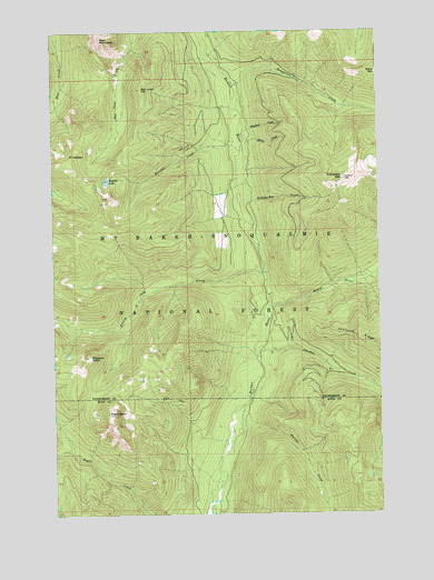 Evergreen Mountain, WA USGS Topographic Map