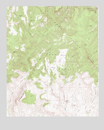 Armer Mountain, AZ USGS Topographic Map