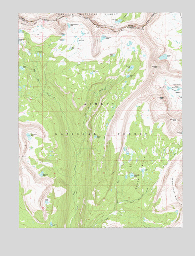 Explorer Peak, UT USGS Topographic Map