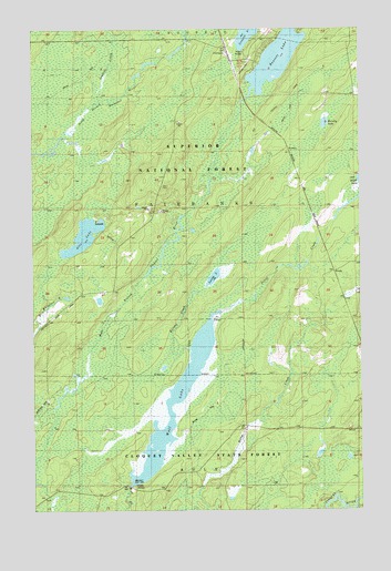 Fairbanks, MN USGS Topographic Map