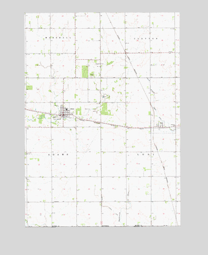 Adams, MN USGS Topographic Map