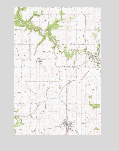 Fairfield, WA USGS Topographic Map