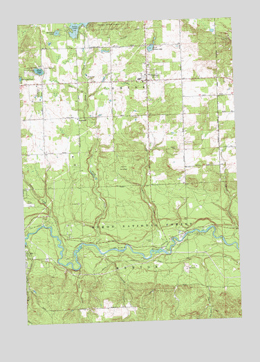 Fairview, MI USGS Topographic Map