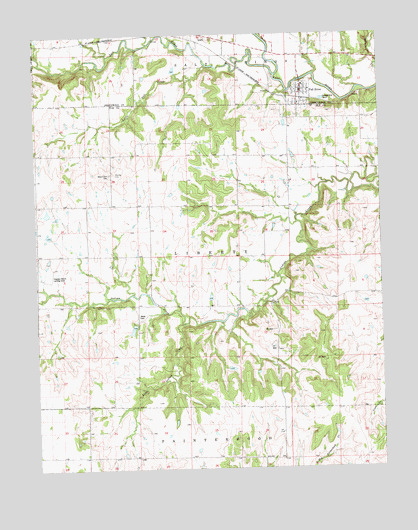 Fall River, KS USGS Topographic Map