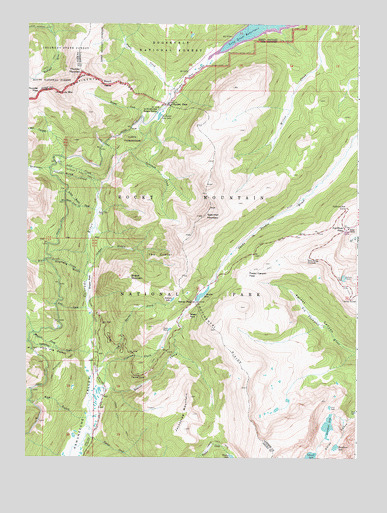 Fall River Pass, CO USGS Topographic Map