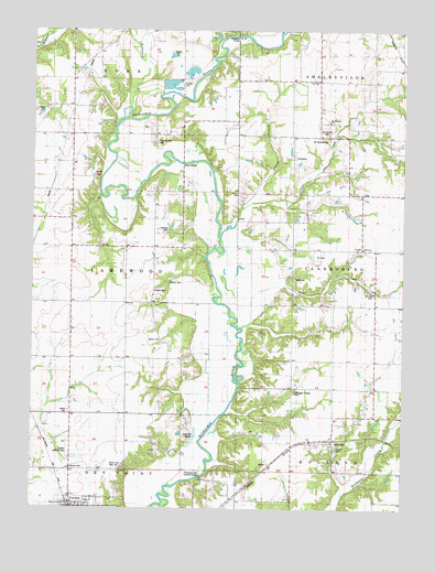 Fancher, IL USGS Topographic Map