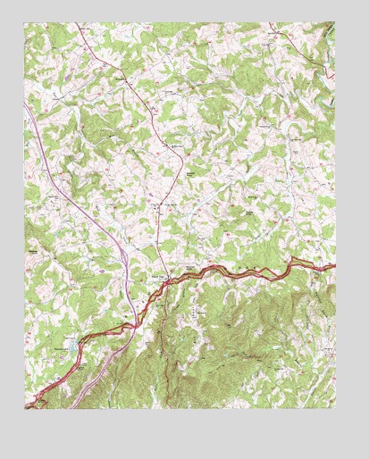 Fancy Gap, VA USGS Topographic Map
