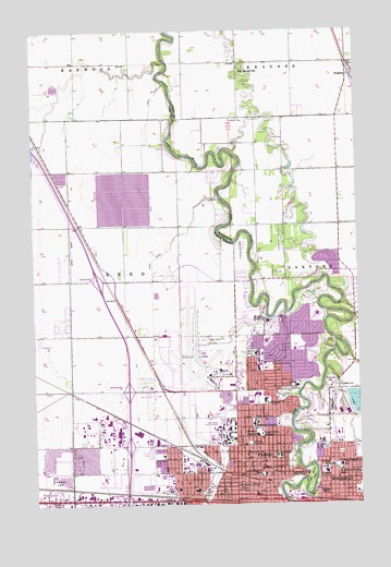 Fargo North, ND USGS Topographic Map