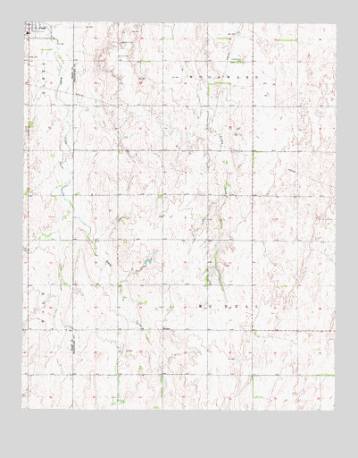 Fargo SE, OK USGS Topographic Map