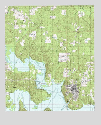 Farmerville, LA USGS Topographic Map