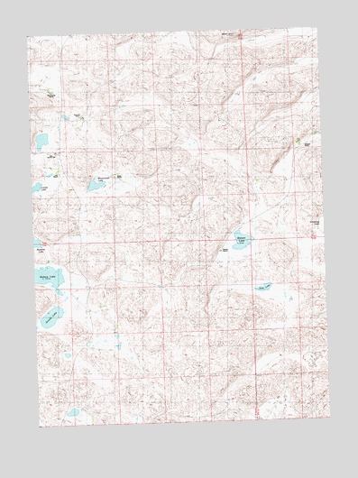 Arnold Lake, NE USGS Topographic Map