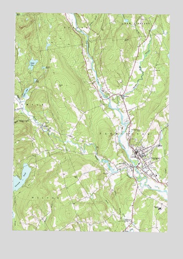 Farmington, ME USGS Topographic Map