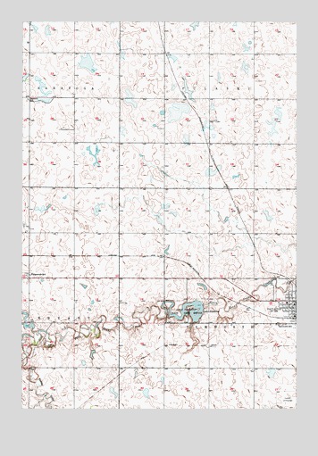 Faulkton West, SD USGS Topographic Map