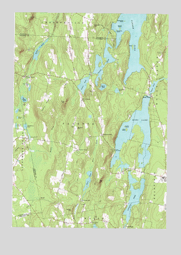 Fayette, ME USGS Topographic Map