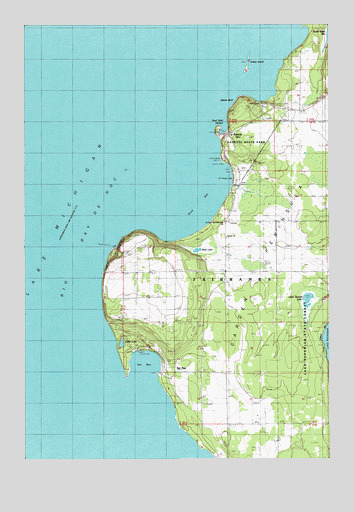 Fayette, MI USGS Topographic Map