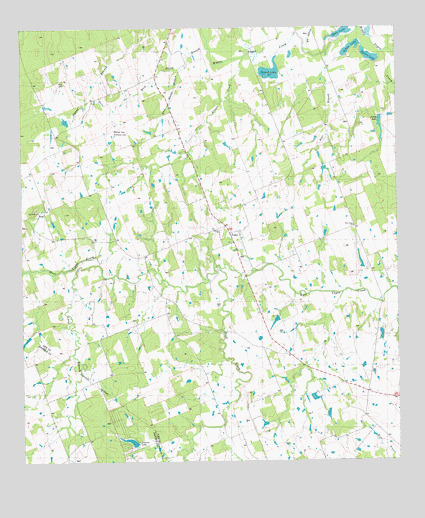 Fedor, TX USGS Topographic Map