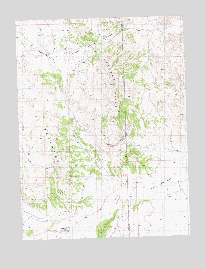 Ferber Peak, NV USGS Topographic Map