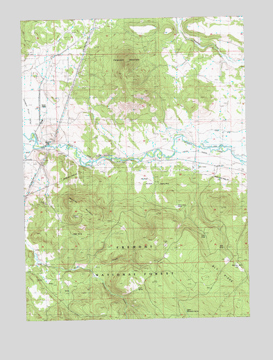 Ferguson Mountain, OR USGS Topographic Map